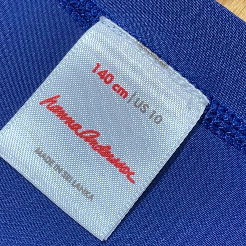 Hanna Andersson Blue Longsleeve Swim Rash Guard US 10